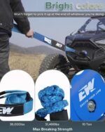 NIXFACE Offroad Recovery Kit |10-Ton Snatch Block | 3in x 8ft Tree Saver | Soft Shackles | Portable Storage Bag | Essential Tool Equipment for Recover Stuck Vehicle Tow Strap Winch Accessory - Image 3