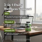American Standard Supplements Zinc 100mg, Vitamin C 1000mg, and Vitamin D3 5000 IU (125mcg) Per Serving - Gluten Free, Non-GMO, 120 Capsules, 60 Servings - Image 5