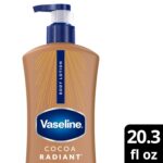 Vaseline Cocoa Radiant Body Lotion Cocoa Radiant for Dry Skin Lotion Made with Ultra-Hydrating Lipids and Pure Cocoa Butter for a Long-Lasting, Radiant Glow 20.3 Fl oz - Image 3