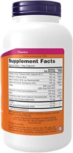 NOW Supplements, Vitamin B-100, Energy Production*, Nervous System Health*, 250 Veg Capsules - Image 3