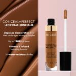 Milani Conceal + Perfect Longwear Concealer Full Coverage Infused with Hyaluronic Acid & Vitamin E, Cover Dark Circles, Blemishes & Skin Imperfections for Long-Lasting Wear - Medium Beige - Image 4