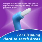 BrightWorks Manual End Tuft Brush, Cleans Difficult Areas Such as Around Crowns, Bridges, implants and Wider Gaps Between Teeth (Pack of 3) - Image 4