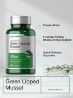 Horbäach Green Lipped Mussel |120 Capsules | from New Zealand | Premium Freeze Dried Mussel Powder | Non-GMO and Gluten Free - Image 4