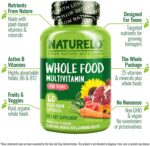 NATURELO Multivitamins for Teenage Girls/Boys, 60 Capsules, Whole Food Multivitamin with Minerals, Non-GMO, Vegetarian - Image 3