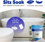 Sitz Bath Soak 2-Lbs Sitz Salt Epsom Salt Hemorrhoid Soothing with Pure Essential Oils in BPA Free Pouch with Press-Lock Seal Made in USA - Image 3