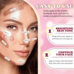 AWCCXMYM 6 Colors Cream Contour Stick Makeup Set Dual-ended Blush & Highlighter Bronzer Stick for Sculpt the Cheeks Long Lasting & Waterproof Matte Finish Face Contouring Set A - Image 6