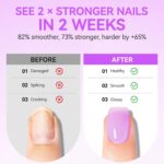 Gelike EC Nail Kit for Beginners: Purple Easy-Use Nail Polish Growth Treatment & Lavender Oil for Thin Weak Nails - for Stress Relief - Repair Split Nails - Spa & Night Care Routine - Image 4