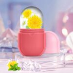 Ice Roller for Face and Eye, Ice Face Roller, Aesthetic Skin Care Tools Gifts for Women Cute Preppy Stuff,Silicone Ice Mold for Beauty(Pink) - Image 3