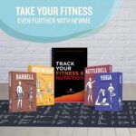 NewMe Fitness Yoga Mat for Women and Men - Large, 5mm Thick, 68 Inch Long, Non Slip Exercise Mats w/ 70 Printed Yoga Poses for Pilates, Workout and Stretching - Home and Gym Essentials - Image 4