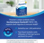 Florastor Probiotics for Digestive and Immune Health, 30 Capsules, Probiotics for Women & Men, Helps Flush Out Bad Bacteria, Boosts The Good with Our Unique Strain Saccharomyces Boulardii - Image 4