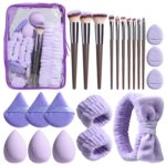BS-MALL Makeup Brushes Set 23 Pcs with Finger Sponge – Essential Tools,travel set - Image 7