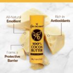 Cococare 100% Cocoa Butter Stick - All-Natural Cocoa Butter Emollient for Ultimate Skin Hydration & Protection - The Yellow Stick - (2 Pack) - Image 4