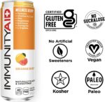 IMMUNITYAID Wellness Blend, With Echinacea, Zinc, Astragalus and Vitamin C, Only 45 Calories, 100% Clean, Vegan and Gluten-Free, No Artificial Flavors, Sodium or Caffeine, 12 Fl Oz (Pack of 4) - Image 3