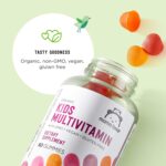 Amazon Brand - Mama Bear Organic Kids Multivitamin Gummies, Berry, Cherry & Orange, 60 Count, 1 Month Supply (Packaging May Vary) - Image 3
