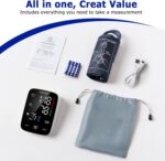 Blood Pressure Monitor, Upper Arm Blood Pressure Monitors for Home Use, 2x199 Readings Memory, Adjustable Arm Cuff 8.7"-16.5", Large Display with LED Background, Light Storage Bag - Image 4