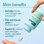 Love Wellness Daily Love Multivitamin for Women | Supports Energy, Cortisol, Immune Health, Stress Relief, & PMS | Complete with Vitamin D, C, Iron, Calcium, Zinc, & Biotin, Magnesium | 60 Count - Image 4