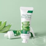 Aloe Vera Gel Peel Off Mask, Peel-Off Face Mask Gel - Natural Hydrating Aloe Vera Peel-Off Mask Long-lasting Moisturizing & Locks in Moisture for Dry, Oily & Sensitive Skin, 1.76Oz - Image 3