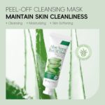 Aloe Vera Gel Peel Off Mask, Peel-Off Face Mask Gel - Natural Hydrating Aloe Vera Peel-Off Mask Long-lasting Moisturizing & Locks in Moisture for Dry, Oily & Sensitive Skin, 1.76Oz - Image 4