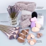 MAANGE Makeup Brushes 51 Pcs Makeup Kit, Multi-functional Makeup Tool Set with Makeup Brush Foundation Brush Make up Brushes Set Bag (Champagne) - Image 3