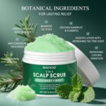 SHVYOG Scalp Scrub, Rosemary Exfoliator Scrub with Peppermint & Sea Salt, Anti-Dandruff Detox Clarifying Exfoliator Shampoo for Deep Scalp Cleanse with Scalp Massager - Image 4