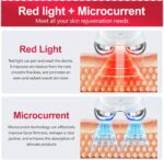 2-in-1 Red Light Microcurrent Facial Device | Enhances Lifting & Firming Capabilities | Reduces Wrinkles and Puffiness | Smart Photon Micro-Current Device, Model:EP-300 - Image 3