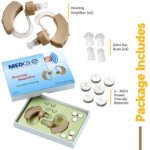 MEDca BTE Hearing Aids for Seniors - Behind the Ear Sound Amplifier Super Mini Size Sound Enhancer For Better Hearing (Pair) - Image 8