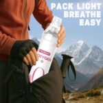 Lightweight Portable Oxygen Canister with Mask & Tube, Easy-to-Use, Travel-Friendly Oxygen Support for Sports, Outdoors & Daily Refresh, 2-Pack (2 × 1000 mL) - Image 3