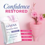 Luvena Feminine Wipes - Soft Wet Wipes for Women - Refresh & Resist Odor - Gynecologist Tested - Travel Friendly Cleansing Cloths - Cucumber Scented (25 Count, 1 Pack) - Image 3