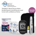 TRUENESS Blood Glucose Meter Bundle - Blood Glucose Monitor, Case, 100 Test Strips, 100 Lancets, Lancing Device, Control Solution - Fast, Easy Testing Supplies for Home Use - Image 3