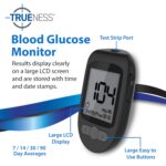 TRUENESS Blood Glucose Meter Bundle - Blood Glucose Monitor, Case, 100 Test Strips, 100 Lancets, Lancing Device, Control Solution - Fast, Easy Testing Supplies for Home Use - Image 5