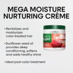 L'OREAL TECHNIQUE Nature's Therapy Mega Moisture Creme - Deep Conditioning & Detangling Hair Mask, Softens and Adds Shine With Botanical Extracts, For All Hair Types, 16 Oz - Image 3