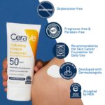 CeraVe 100% Mineral Sunscreen SPF 50 with Zinc Oxide & Titanium Dioxide, Hyaluronic Acid & Ceramides, Oil Free & Non-Greasy, Hydrating Mineral Sunscreen For Body, 5 oz - Image 4