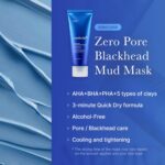 Medicube Zero Pore Blackhead Mud Facial Mask - Skin Cooling & Pore Tightening - 3 Minute Quick Dry Formula with AHA, BHA, PHA, and Pore-Purifying Clay - Korean Mud Mask 3.52 oz - Image 3