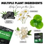 20 Pack Blackhead Remover Mask Set, Charcoal Peel Off Black Face Mask with Brush, Blackhead Pore Acne Remover for Face and Nose, Deep Cleansing for Men and Women - Image 5