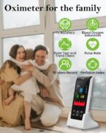 Pulse Oximeter - Handheld Pulse Oximeter Rechargeable Overnight Pulse Ox Continuous oxygen meter finger pulse oximeter Fingertip with Pulse o2 sat monitor finger for oxygen SpO2 - Image 3