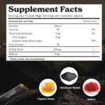 Pure of Himalayan of Shilajit of Honey Sticks with Organic & Saffron, 85+ Trace Minerals, 75%+ Fulvic Acid, 30 Count | Natural Energy & Immunity Booster | Easy Single-Use Packets - Image 6