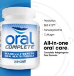 Oral Complete 11-in-1 Dental Probiotics, Bad Breath Treatment Halitosis Tonsil Stone with Non-GMO with BLIS K12, Ashwagandha and Collagen, 120 Capsules - Image 3