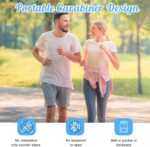 Simple Pedometer for Walking, Accurate Step Tracker with Carabiner, 3D Step Counter for Men Seniors - Image 4