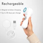 Microtree Electric Facial Cleansing Brush, Ultrasonic Vibrating Face Brush, 2 Speeds for Gentle Clean, Rechargeable Face Scrubber Exfoliator Waterproof Sonic Face Brushes for Cleansing - Image 5