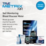 TRUE METRIX AIR Meter Starter Kit - Blood Glucose Meter, Case, 100 Test Strips, 100 Lancets, Lancing Device, Control Solution, Log Book - Fast, Easy Testing Supplies for Home Use - Image 3