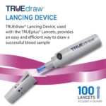 TRUE METRIX AIR Meter Starter Kit - Blood Glucose Meter, Case, 100 Test Strips, 100 Lancets, Lancing Device, Control Solution, Log Book - Fast, Easy Testing Supplies for Home Use - Image 5