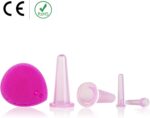 Cupping Therapy Sets - Face Cupping Set - Double Chin Reducer - Facial Cupping System - Silicone Massage Cups - Cupping for Cellulite Kit - Ideal to Shape Your Cheeks and Chin - by Sandine (Pink) - Image 3