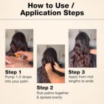 GK HAIR Oil - Argan Oil Heat Protectant Serum - Lightweight Hair Serum - Perfect For Keratin, Frizzy, Curly, Dry & Damaged Adds Shine and Smooths - Paraben, Phthalate and Sulfate Free 1.69 Oz - Image 3