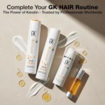 GK HAIR Oil - Argan Oil Heat Protectant Serum - Lightweight Hair Serum - Perfect For Keratin, Frizzy, Curly, Dry & Damaged Adds Shine and Smooths - Paraben, Phthalate and Sulfate Free 1.69 Oz - Image 4