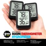 3 Pack Room Thermometer Indoor Hygrometer for Home, Digital Sensor Mini Humidity Gauge Meter, Temperature Humidity Monitor for Bedroom, Pet, Plant - Battery Included - Image 5