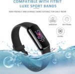 AK Sport Band Compatible with Fitbit Luxe Bands for Women Men, Soft Silicone Replacement Sport Straps Wristbands for Fitbit Luxe Fitness and Wellness Tracker - Image 4
