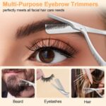 Diesisa Eyebrow Trimmer Scissors: Eyebrow Trimmer For Men with Comb - Eyebrow Scissors - with Double-headed Eyebrow Brush - Stainless Steel Beauty Tool for Women - Image 5