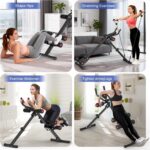 RELIFE REBUILD YOUR LIFE AB Workout Machine Adjustable Ab Trainer Machine Foldable Ab Cruncher Strength Training Equipment for Home Gym, Full Body Workout Equipment 440 LBS - Image 3
