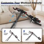 RELIFE REBUILD YOUR LIFE AB Workout Machine Adjustable Ab Trainer Machine Foldable Ab Cruncher Strength Training Equipment for Home Gym, Full Body Workout Equipment 440 LBS - Image 4