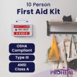 OSHA Compliant First Aid Kit - 10 Person, Type III, ANSI Class A, 111 Pieces for Business, Office, Home, Truck, Car & Construction Site - Wall Mountable | ProHeal - Image 3
